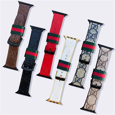 designer apple watch bands gucci|gucci apple watch band 45mm.